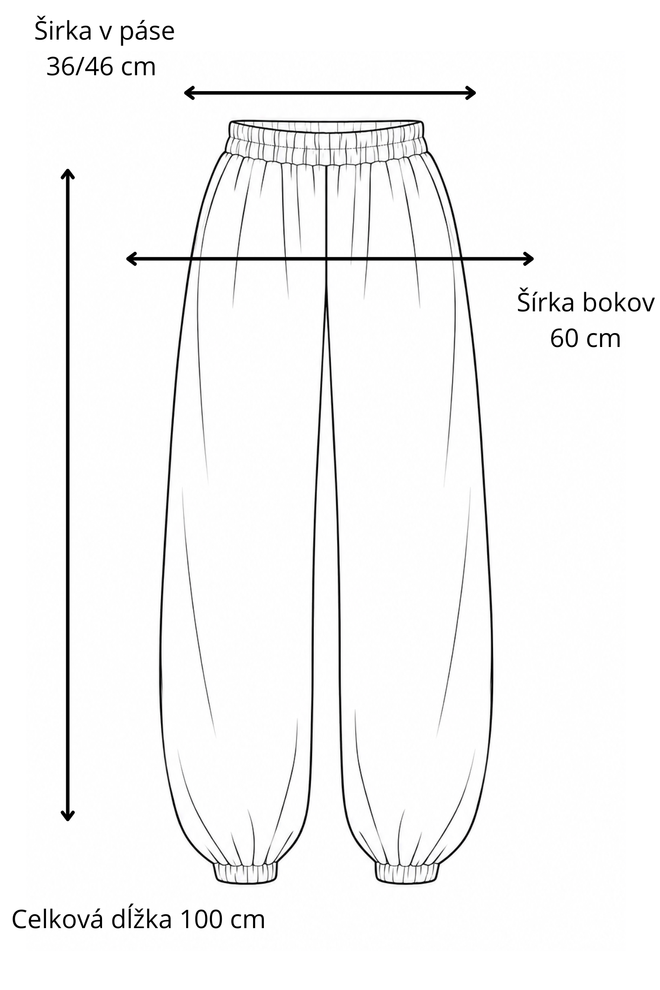 Balónové nohavice 